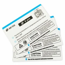 QIDI X-Pro Platform Sticker/PC Board/Magnetic: 3 Pcs Kit