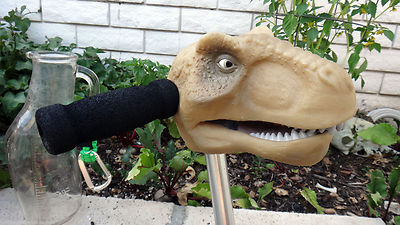 head figure scooter pee wee park herman tyrannosaurus model dinosaur jurrasic