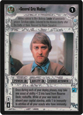Star Wars CCG Endor General Crix Madine