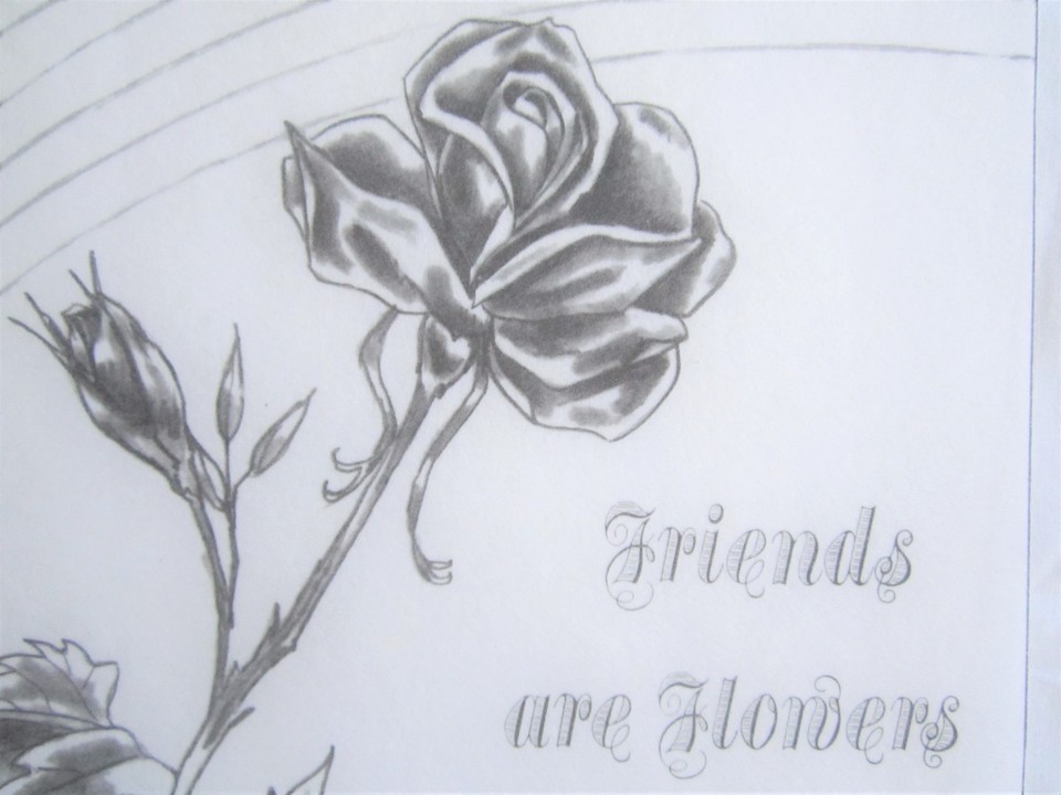 Tri Chem Rainbow Rose Friends in Garden of Life Motto Sampler Pre ...