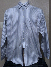 Brooks Brothers Men's Size XL Supima Cotton Non-Iron Striped Long Sleeve Shirt