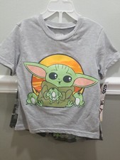 STAR WARS BABY YODA TODDLER BOYS SHIRT  SHORTS 2 PIECE OUTFIT SIZE 4T NEW TAGS