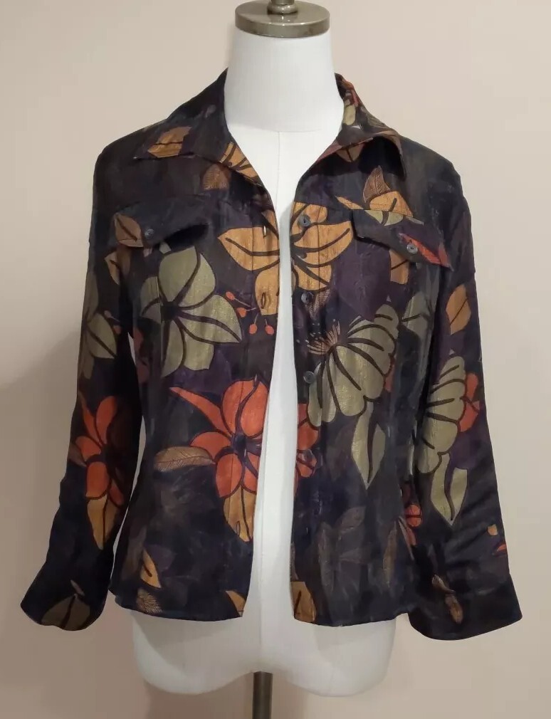 Scott Taylor Petite Button Down Top/Jacket - image 4