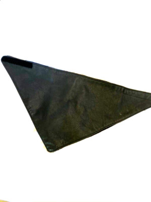 Leather Biker Face Wrap Triangle velcro 27'' Wide Flannel Inside Warm