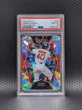 2022 Panini Select Jarren Duran RC CRACKED ICE SP /25 PSA 10 **POP 2** Refractor
