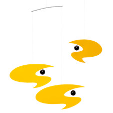 Stella Nova Yellow Flensted Modern Danish Decor Hanging Mobile