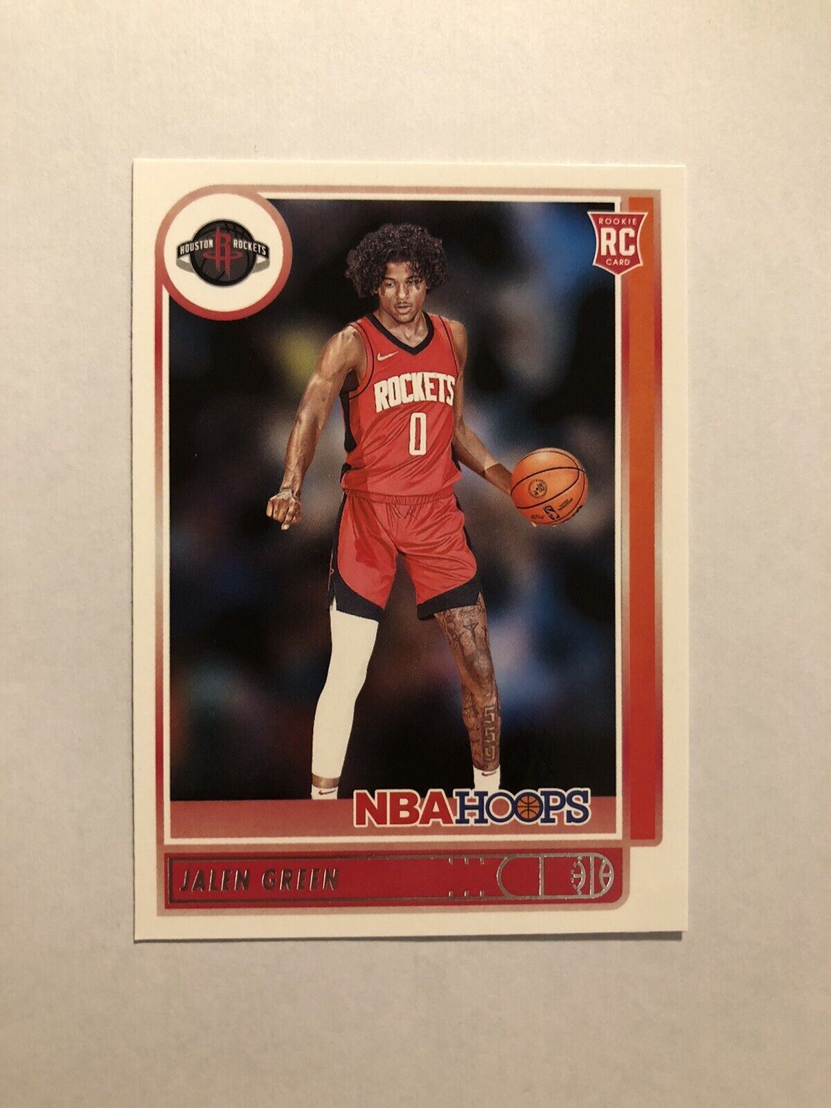 2021-22 Panini NBA Hoops Jalen Green RC Rookie Card #218 Houston Rockets
