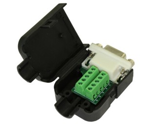 Rj45 To Db9 Female Serial Rs232 Modular Adapter Black Middle Atlantic