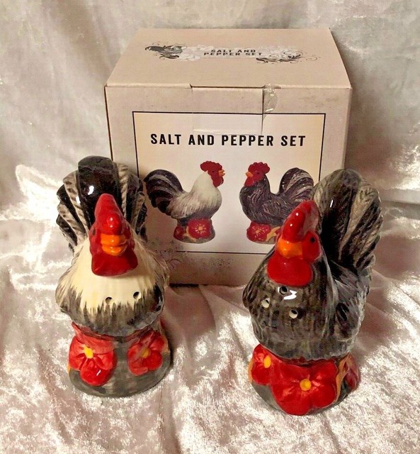Cracker Barrel Mini Chickens Salt & Pepper Shakers, NEW eBay