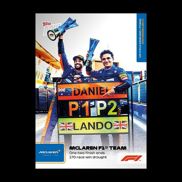 Lando Norris Daniel Ricciardo 2021 Topps Now Formula 1 F1 Card #52 McLaren