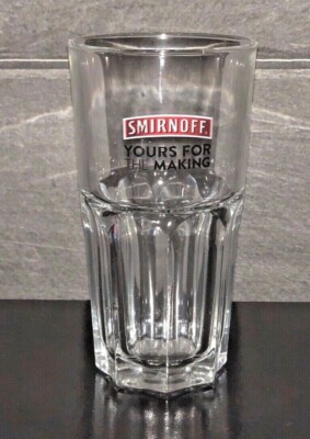Smirnoff Vodka Gläser / 6 Stück / Longdrinkglas
