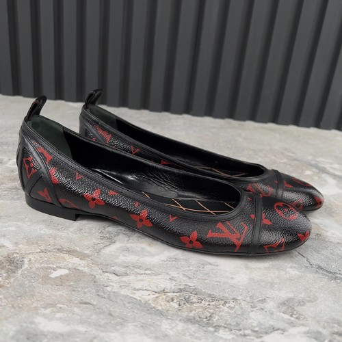 Louis Vuitton Infrarouge New Revival Monogram Canvas Ballet Black 7.5 US 37.5EU - Picture 5 of 12