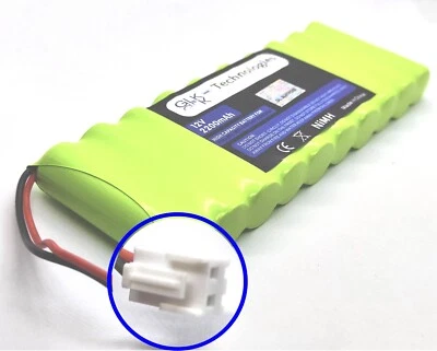 GLK-TECHNOLOGIES GLK für Rolladensteuerung NiMH 12V 2200mAh Baugleich zu ROTO ZEL 12V/2,1 PRO