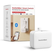 SwitchBot Smart Switch Button Pusher - Bluetooth Fingerbot for Rocker Switch/...