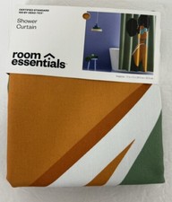 Room Essentials Afro-American Shower Curtain Standard Top 72" x 72" NEW