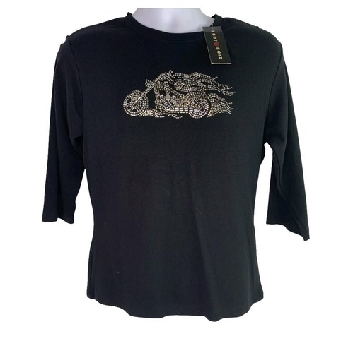 NOIZ 506 Black Short Sleeve V-Neck T Shirt Men's Size M Basic