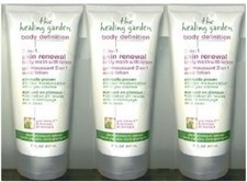3 HEALING GARDEN 2IN1 SKIN RENEWAL BODY DEFINITION WASH LOTION HTF FREE SHIPPING