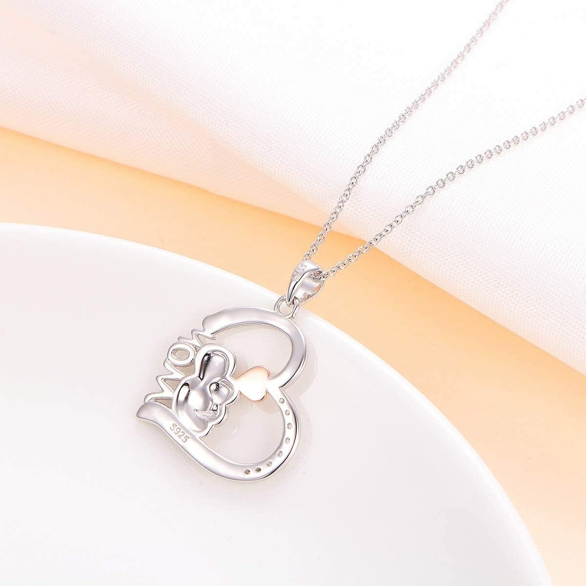 925 Sterling Silver Sloth Heart Jewelry Set – Earrings, Bracelet, Ring & Necklace For Women & Teens
