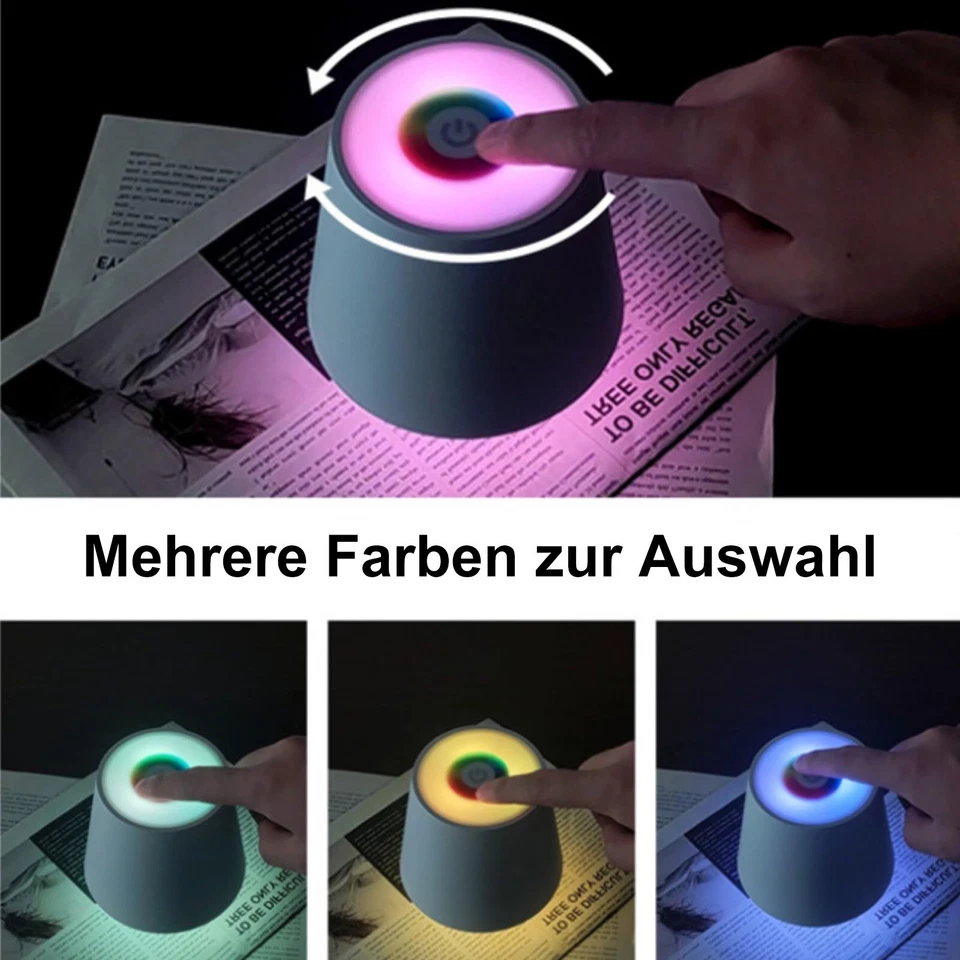 1/2 Stück Kabellose Flaschenlampe Flaschenlampe Aufsatz LED Aufladbar Tragbare - Bild 2 von 4