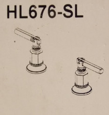 Brizo Roman Tub Handle Kit HL676-SL Invari Lever Handles , Luxe Steel