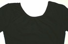 Weissman Curtain Call Leotard Leo Front Lining LS Black New Girl S 5 6 FREE SHIP — photo 4