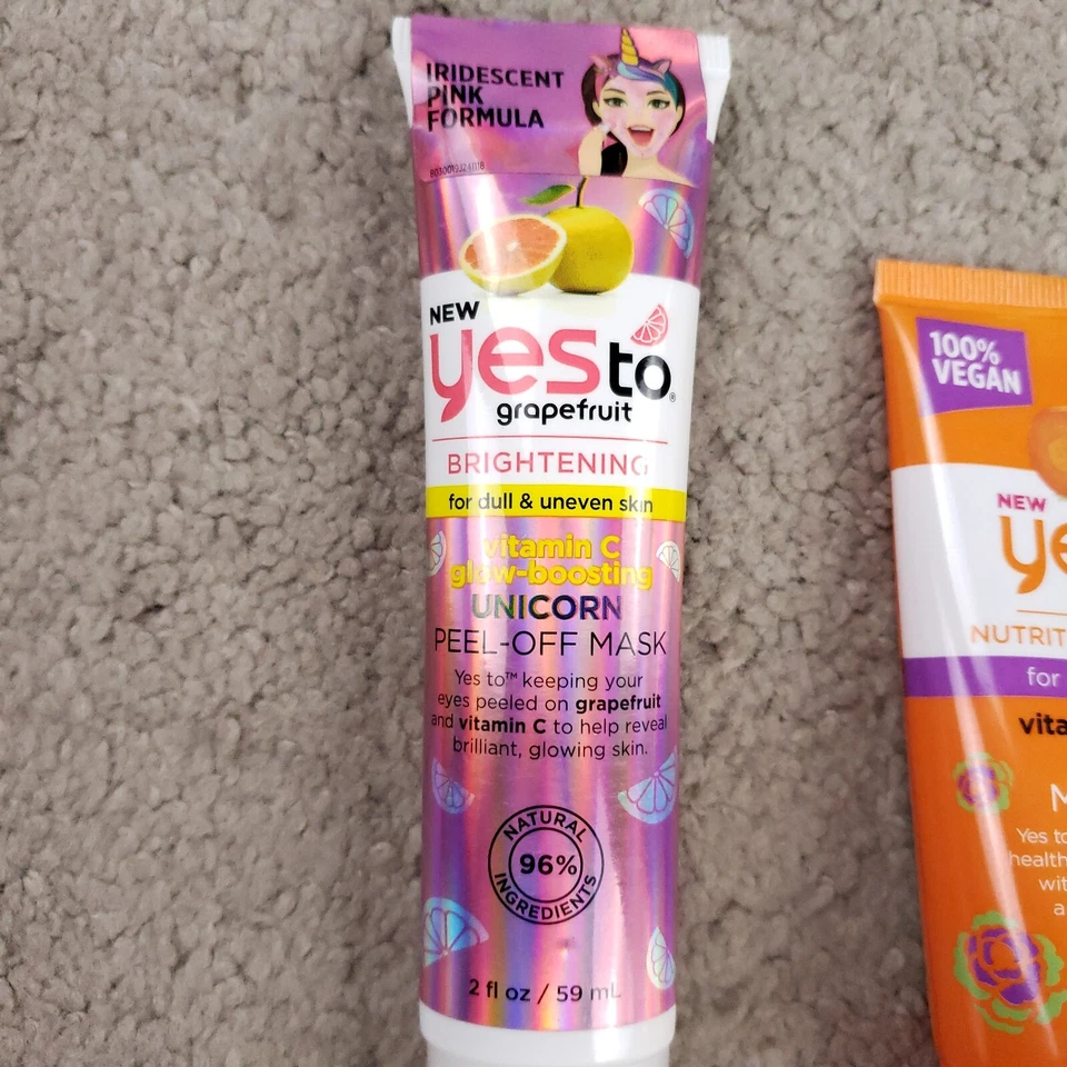 Lote de 2 mascarillas faciales Yes To To Zanahorias pomelo nutrición lodo exfoliante 2 oz Foto 3 de 4
