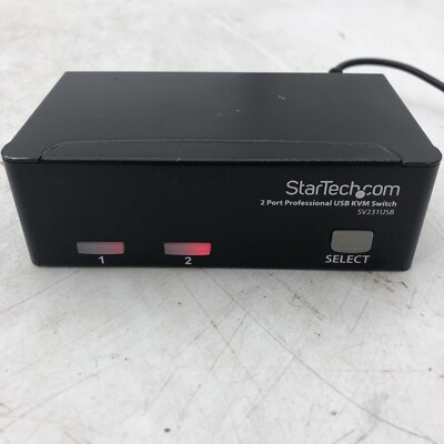 StarTech.com   SV231DDVDUA  2-Ports External KVM Switch SV231DDVDUA POWER TESTED