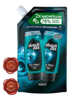 Duschdas for Men Nachfüller Refill 3 in 1 Duschgel Shampoo Duschbad 500 ml