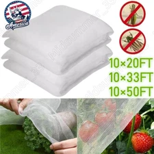 20-50FT Garden Mesh Netting Barrier,Fruit Tree Plant Netting for Vegetable White