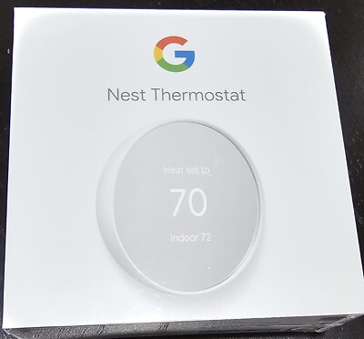 Google Nest Smart Thermostat, Snow - GA01334-US