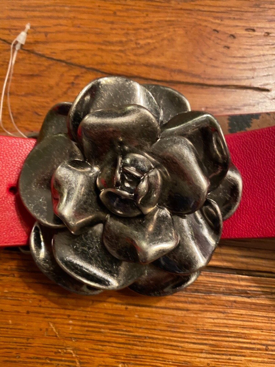 Betsey Johnson Belt - Flower Metal Rose Buckle | eBay display picture 1