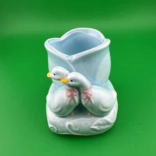 J.S.N.Y. Taiwan Ceramic Ducks With Scroll And Leaf. 