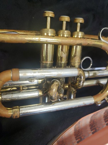 Custodia Bundy vintage Martin Indiana Cornet RMC & Vincent Bach 7C boccaglio - Foto 9 di 24