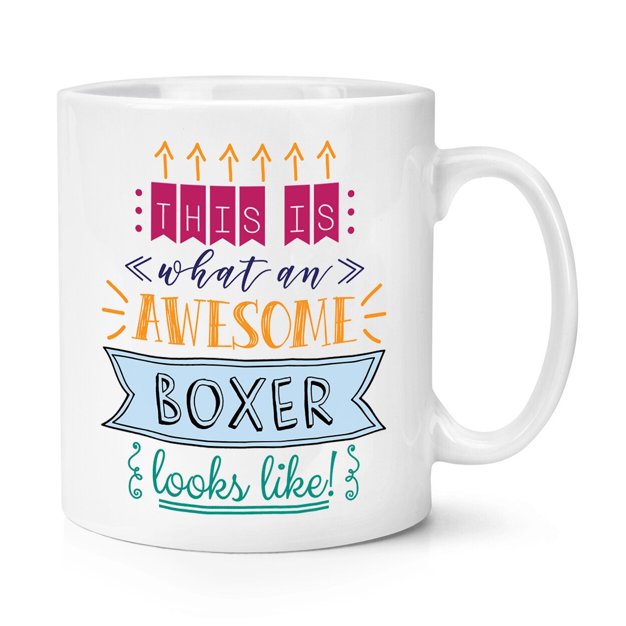 This Is What An Awesome Boxer Looks Like 10oz Mug Cup Best Funny Boxing Dad