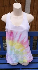 TIE DYE vest Top Hipster Fashion Tye Die Tshirt Festival Grunge Rainbow S nhs