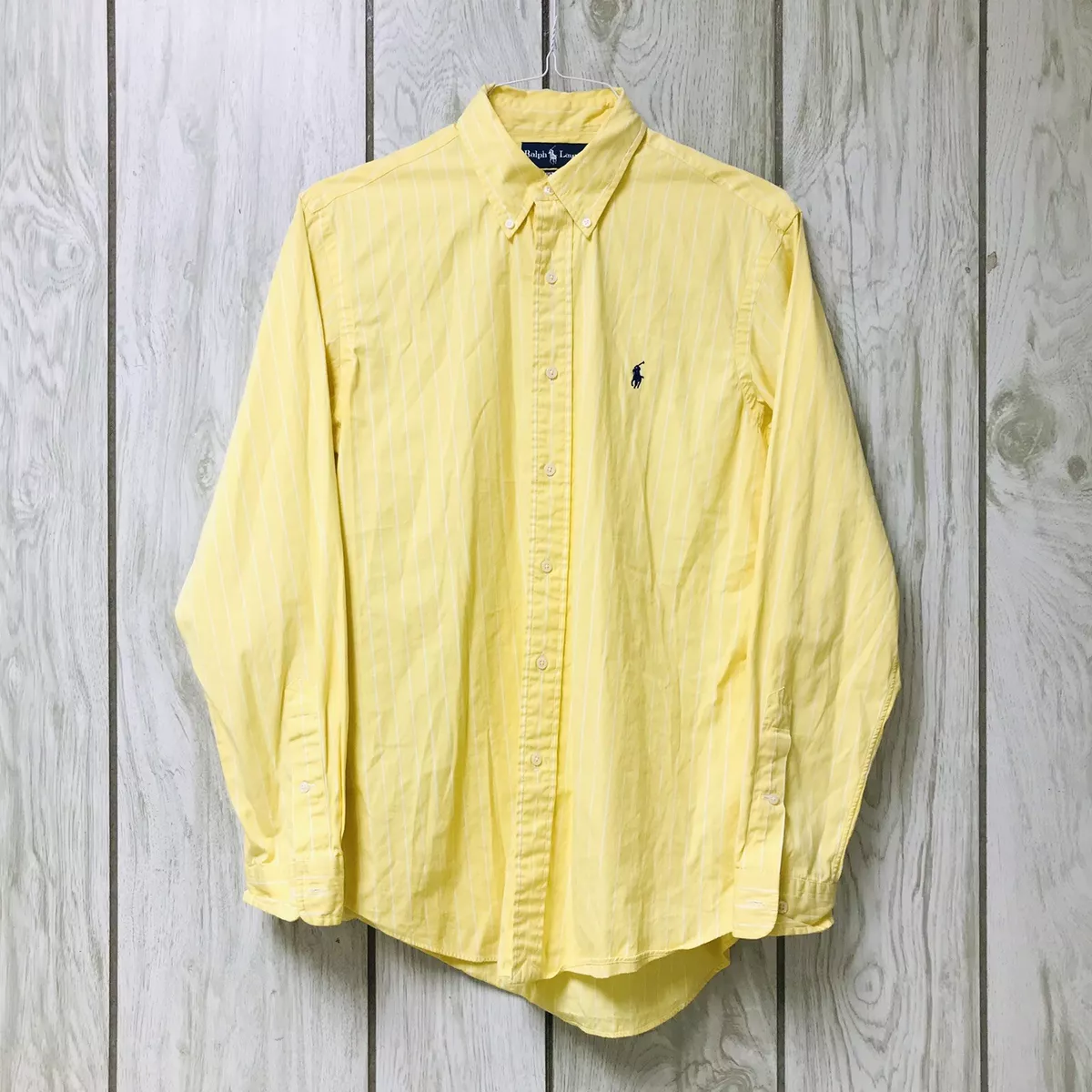 ralph lauren yellow long sleeve polo