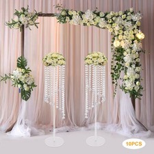 10 Crystal Flower Stand Wedding Centerpieces For Tables 80cm Tall Flower Stand