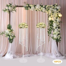 10* Crystal Flower Stand Wedding Centerpieces For Tables 80cm Tall Flower Stand