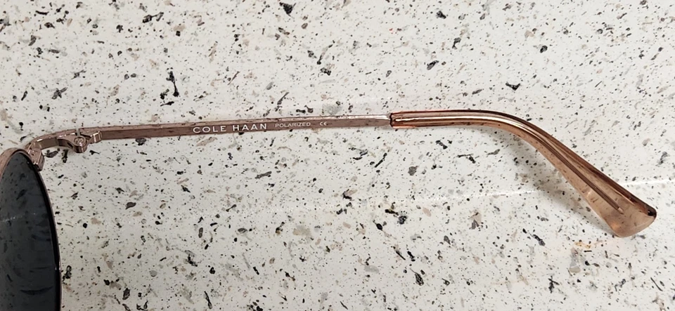 Gafas de sol Cole Haan CH7037 con monturas de lentes de oro rosa usadas bonitas de uso pesado Foto 4 de 4