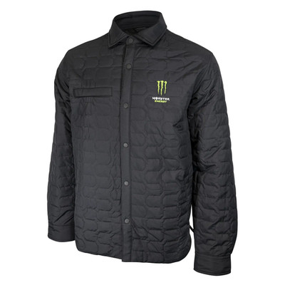Monster Energy Artisan Quilted Black Light Puffer Jacket Button-Up (Pick Size)