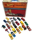 HOT WHEELS REDLINE 1967 24 CAR COLLECTORS CASE MATTEL CARRYING WITH LOT OF CARS