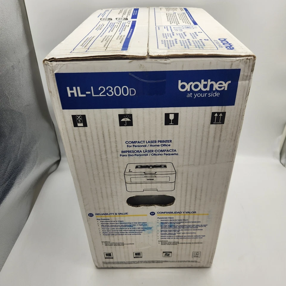 Brother HL-L2300D Monochrome Laser Printer with Duplex Printing + 2 New Toner BK - Image 4 of 4