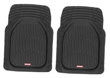 -2 Piece Front Car Floor Mats- FlexTough Contour Liners Black 2pc Front Mats
