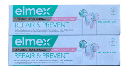 2x Elmex sensitive Professional + Zahnfleischpflege Repair & Prevent (2x 75ml)