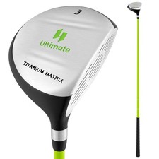165CC Junior 3 Fairway Wood for Kids w/ Fiberglass Shaft and Headcover