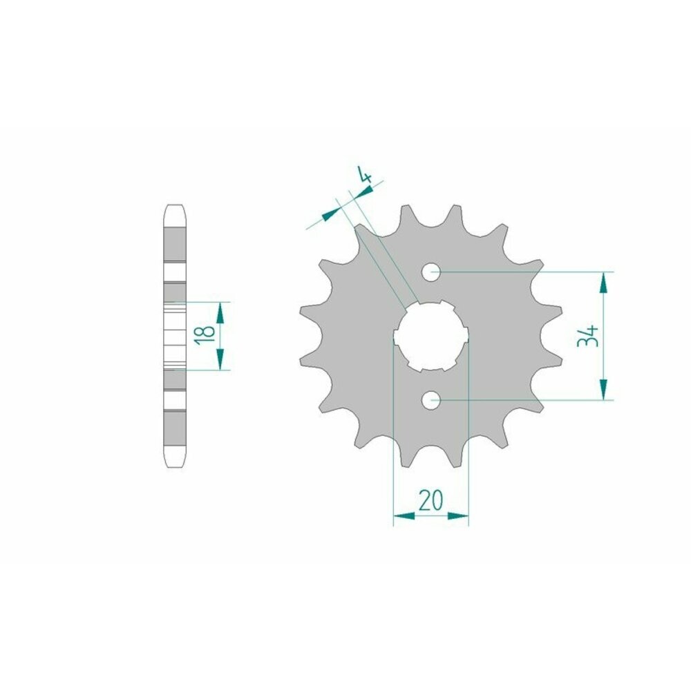 Standard AFAM Steel Sprocket 20200-Pitch 428 For Motorcycle Parts Accessories
