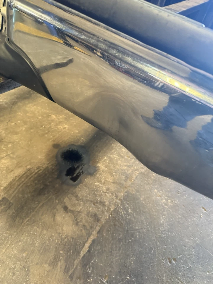 Parachoques trasero Ford F250 F350 Super Duty 1999-2004 cromado de fábrica Foto 4 de 4