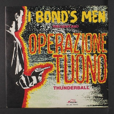 I BOND'S MEN: operazione tuono / castelli di sabbia Jaguar Records (2) 7'' Single