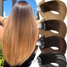 Microlink Micro Loop Ring Bead Thick 1g/s 200s Human Remy Hair Extensions Ombre