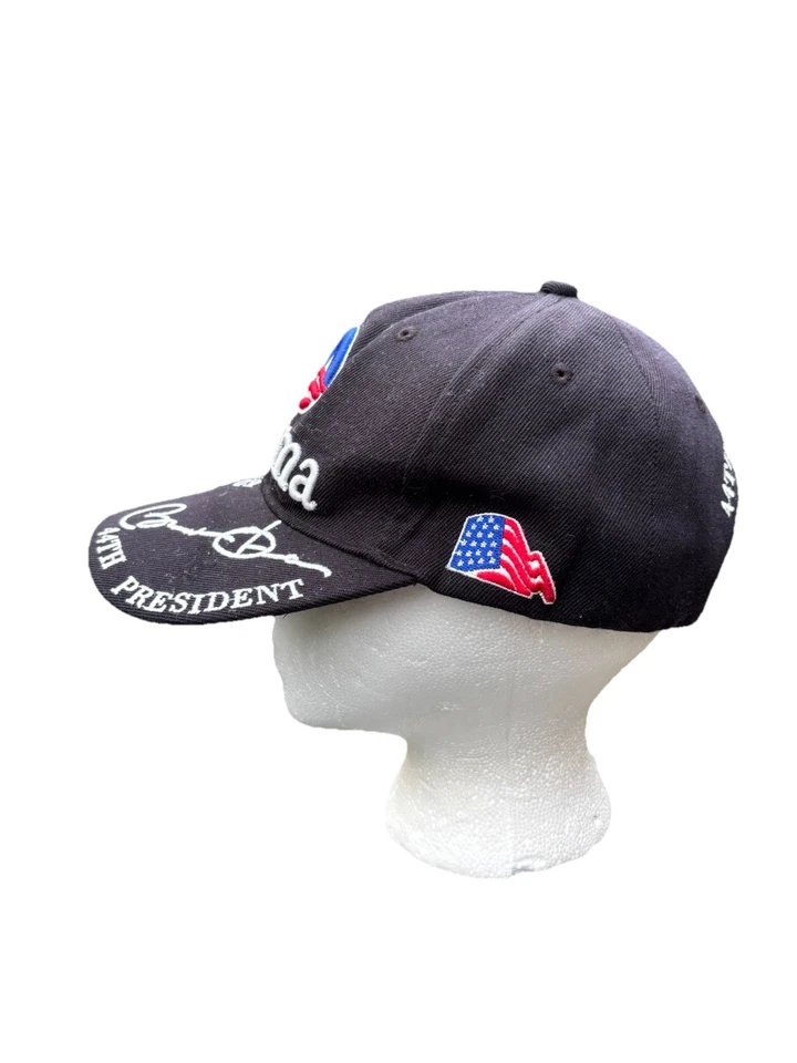 Gorra de béisbol inaugural Barack Obama 44th President City Hunter Foto 2 de 4